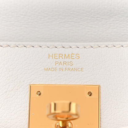 Hermes Evercolor Kelly Retourne 28 White 6 of 12