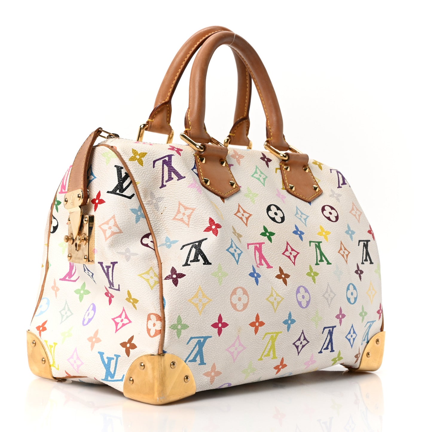 Monogram Multicolor Speedy 30 White