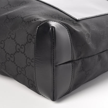 Gucci Nylon Calfskin Monogram Tall Tote Black 6 of 9