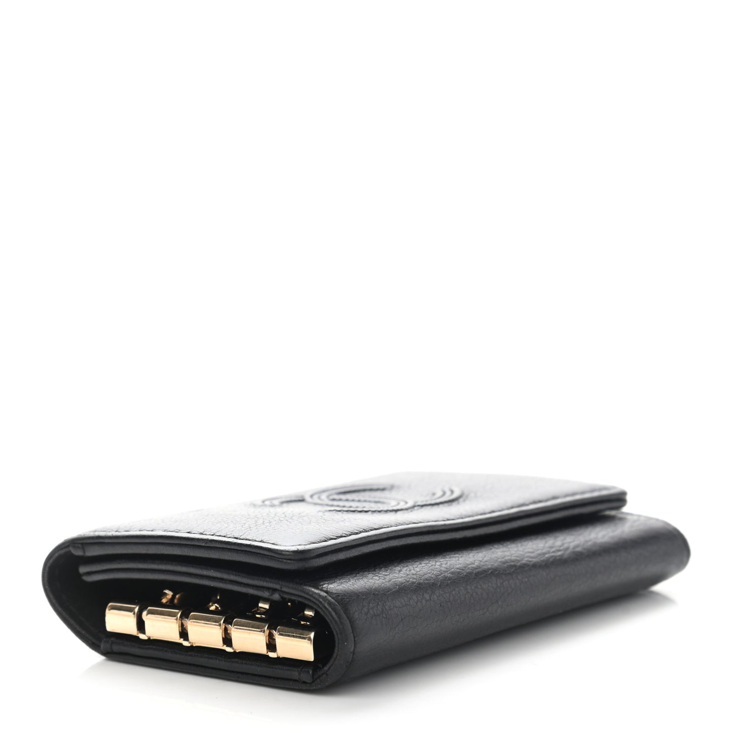 Goatskin CC 4 Key Holder Black