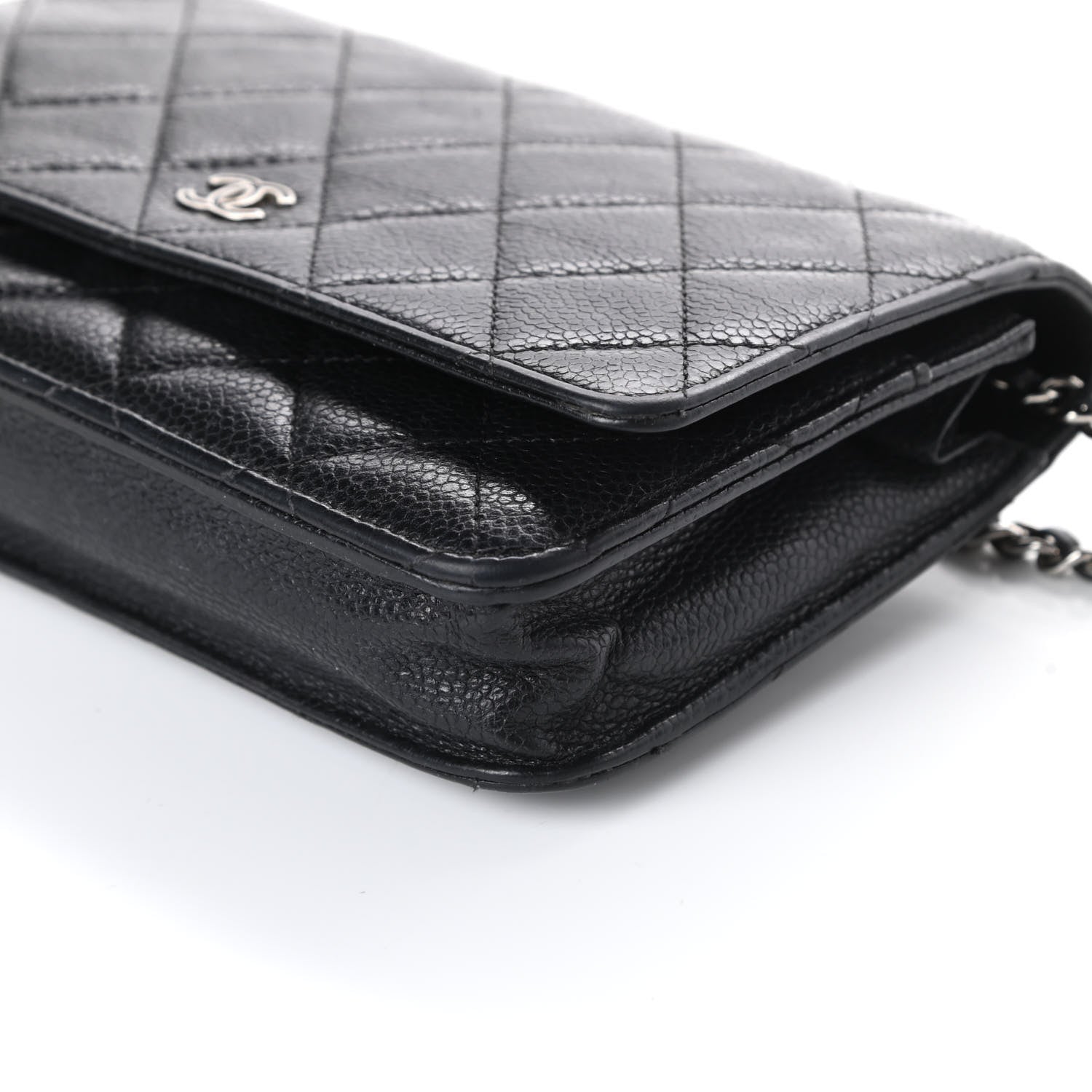 Chanel Caviar Quilted Wallet On Chain WOC Black 10 of 10
