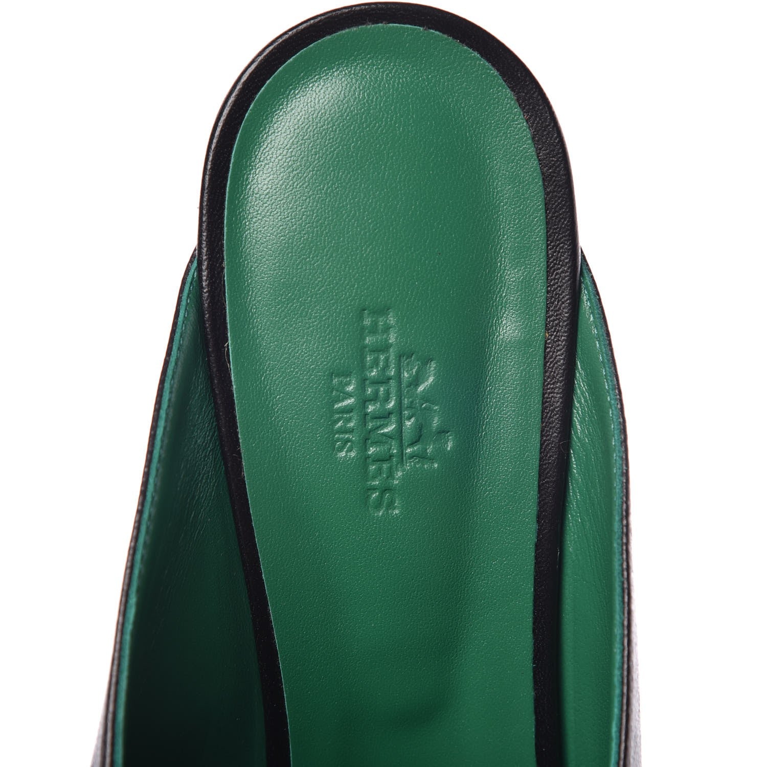 Hermes Goatskin Paradis Mules 40 Black 7 of 9