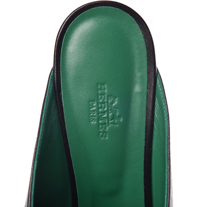 Hermes Goatskin Paradis Mules 40 Black 7 of 9