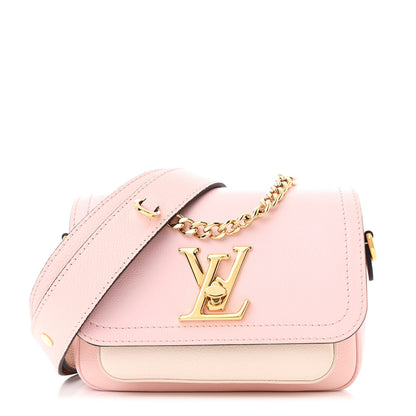Louis Vuitton Grained Calfskin Lockme Tender Rose Water 1 of 11