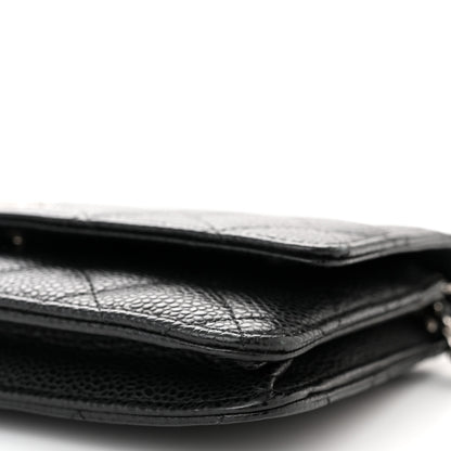 Chanel Caviar Quilted Wallet on Chain WOC Black 11 of 12