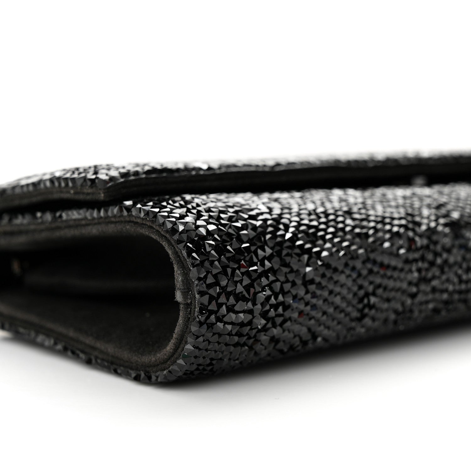 Judith Leiber Swarovski Crystal Perry Flap Clutch Black 9 of 11