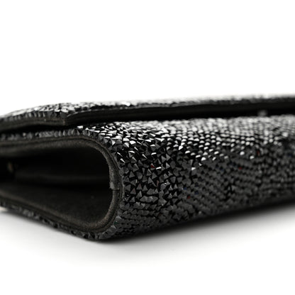 Judith Leiber Swarovski Crystal Perry Flap Clutch Black 9 of 11