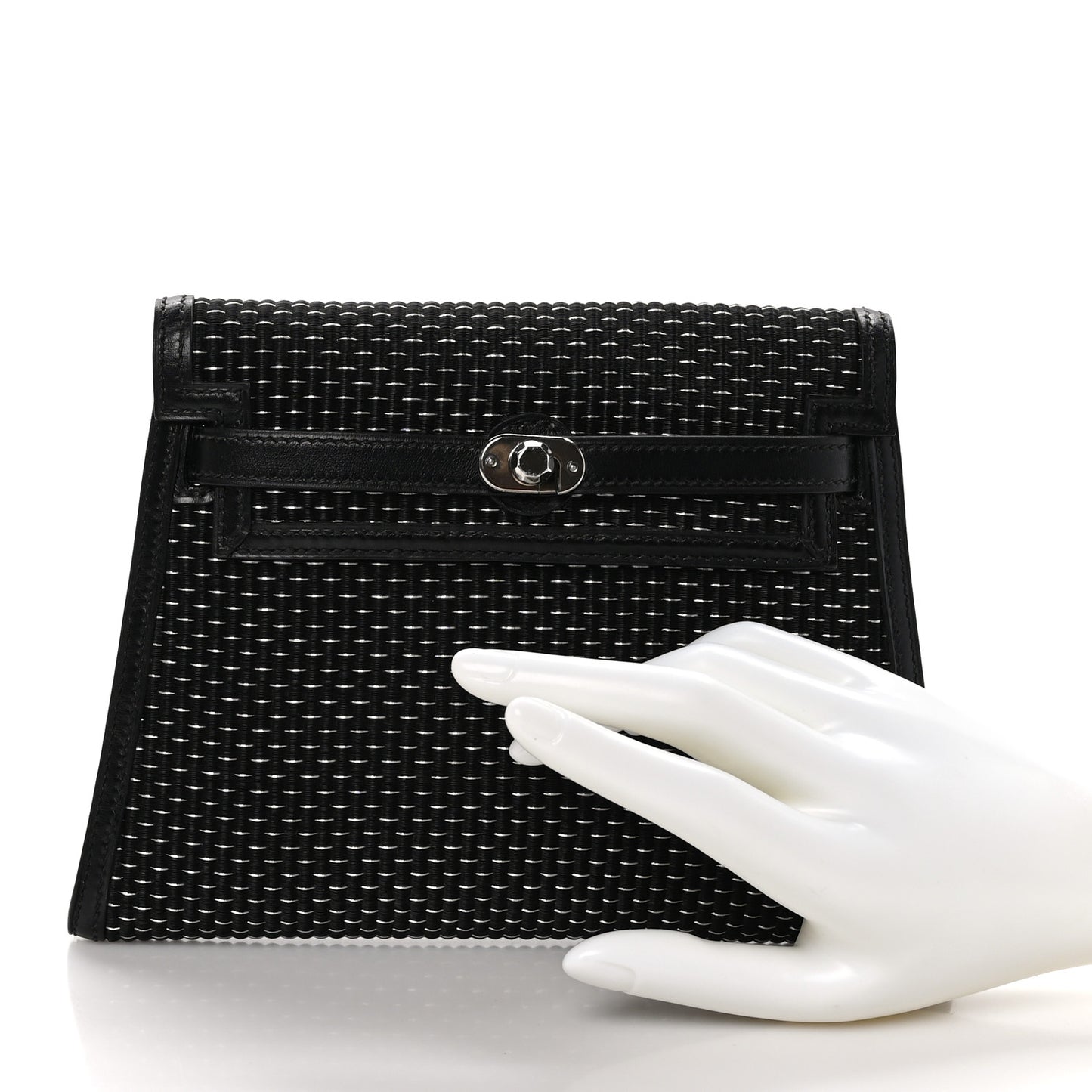 Crinoline Kelly Crutch Clutch Black