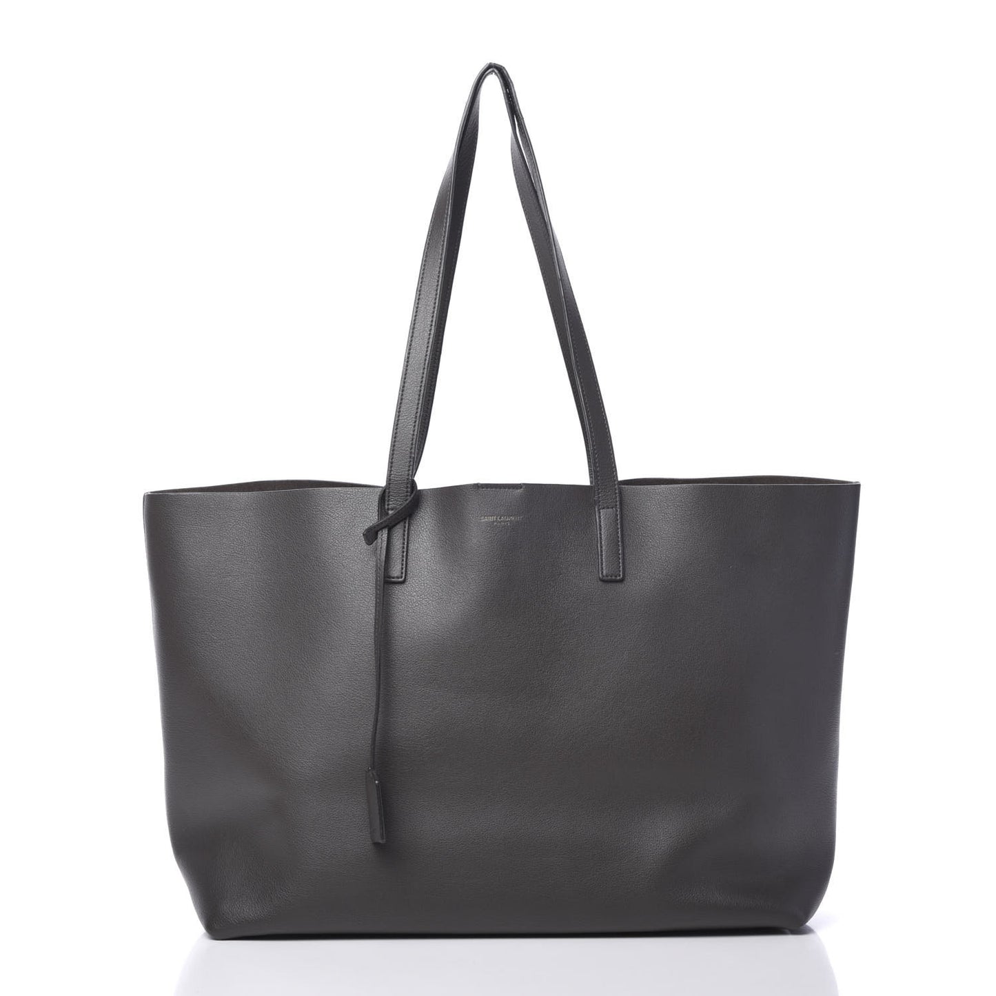 Calfskin Large Shopping Tote Dark Grey