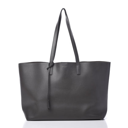 Saint Laurent Calfskin Large Shopping Tote Dark Grey 2 of 16