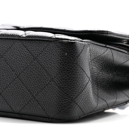 Chanel Caviar Quilted Medium Double Flap Black 10 of 11