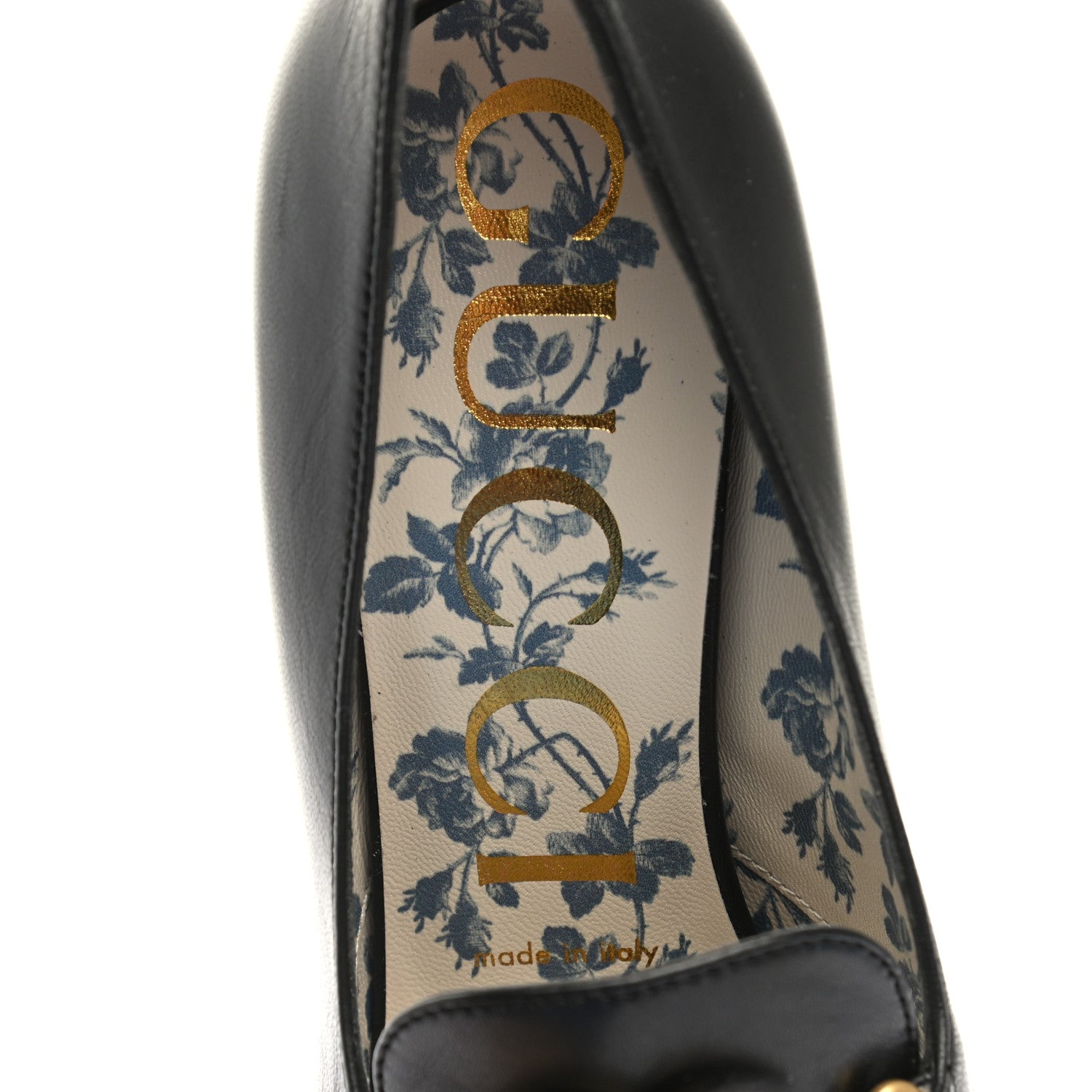 Gucci Malaga Kid GG Victoire 95mm Loafer Pumps 36.5 Black 7 of 10