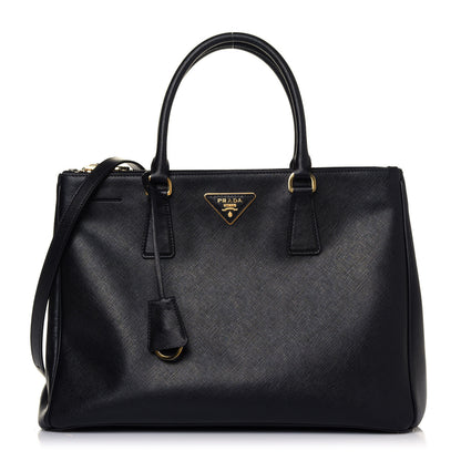 Prada Saffiano Large Galleria Double Zip Tote Black 1 of 11