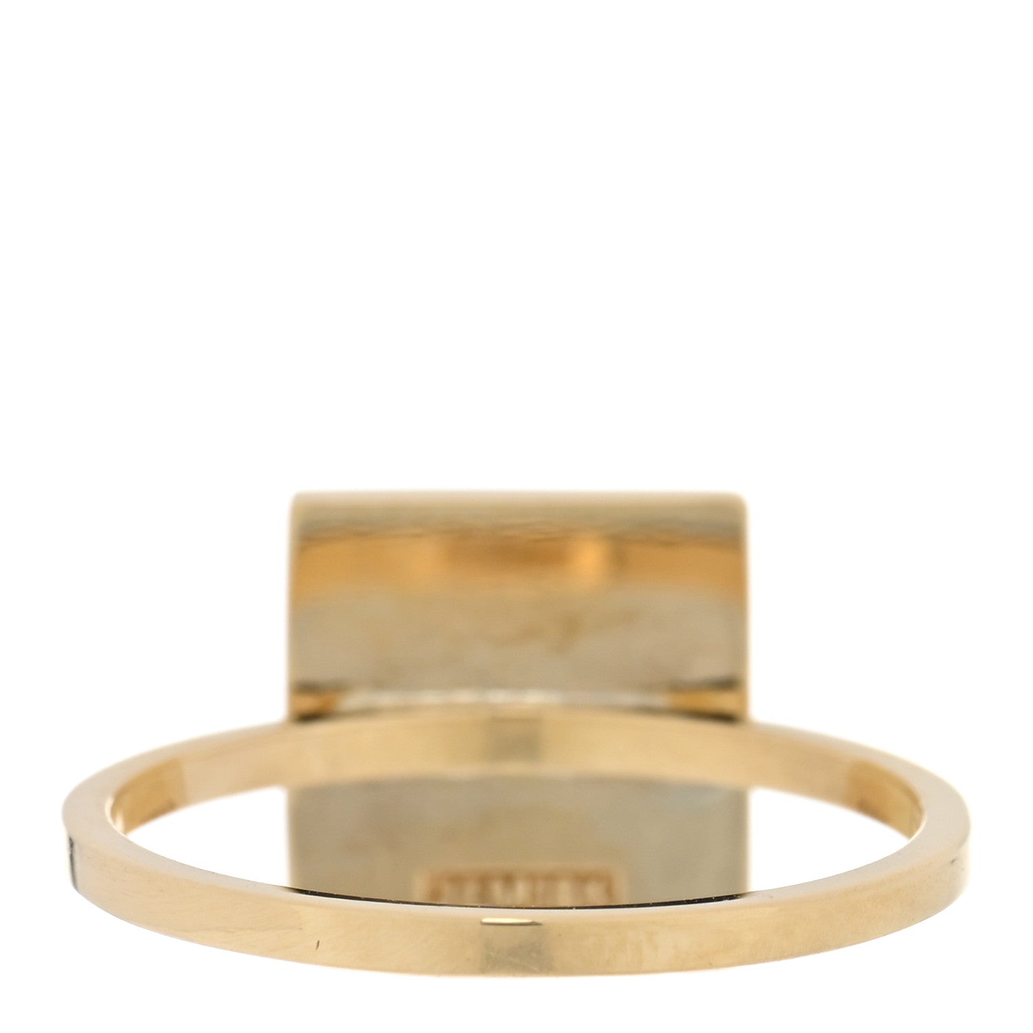 Jennifer Meyer 18K Yellow Gold Lapis Lazuli Pyramid Ring 54 7 3 of 4