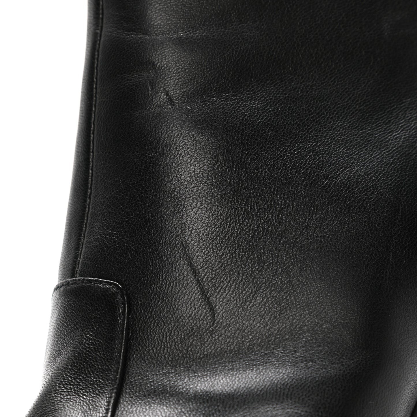 Lambskin Patent CC Cap Toe Platform Ankle Boots 39 Black