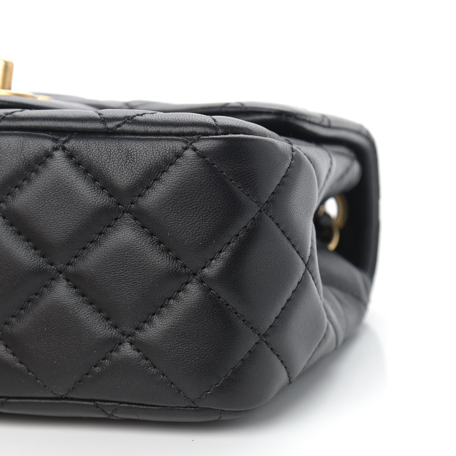 Chanel Lambskin Quilted Mini Pearl Crush Flap Black 9 of 9