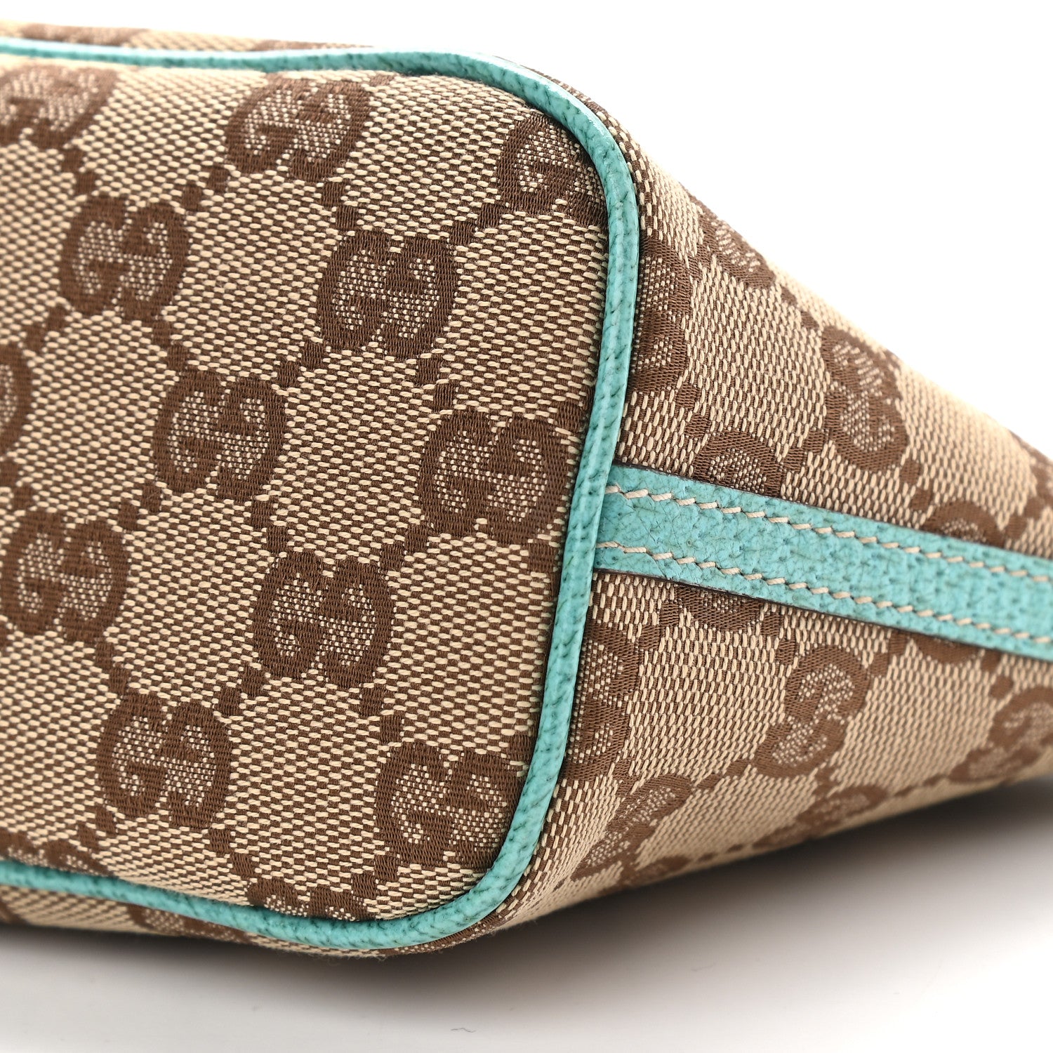 Gucci Monogram Boat Pochette Teal 9 of 13