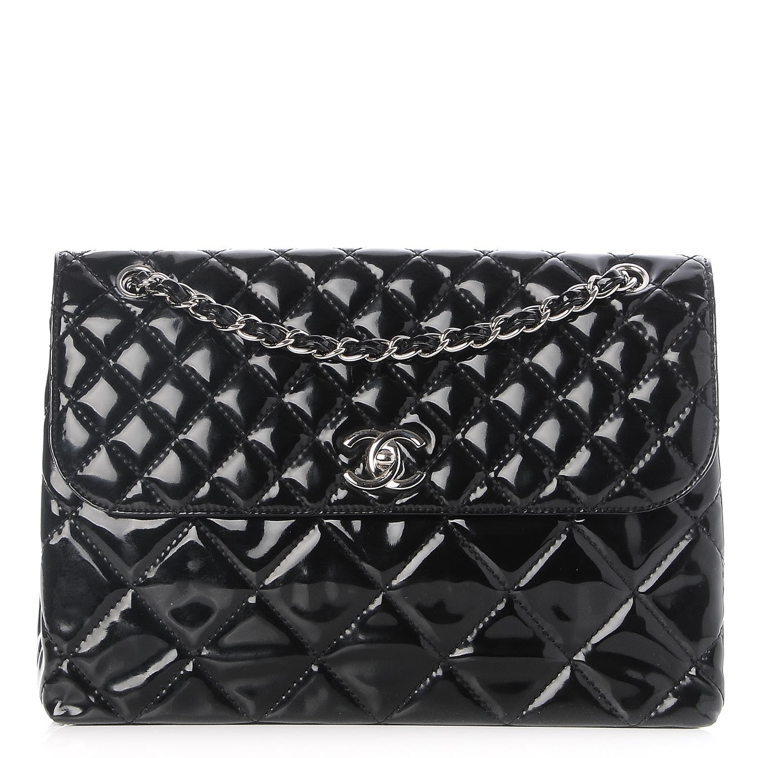 Chanel Vinyl Quilted In the Business Flap Bag Black 1 of 7