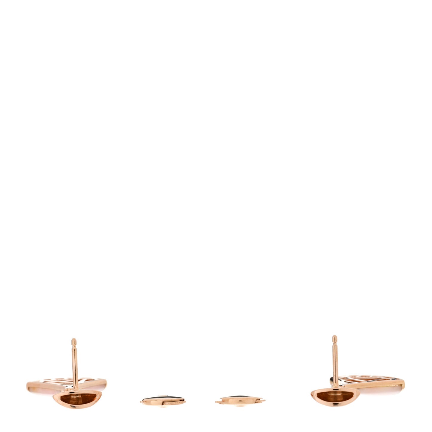 18K Rose Gold Diamond Pink Opal Divas' Dream Earrings