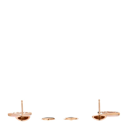 Bulgari 18K Rose Gold Diamond Pink Opal Divas' Dream Earrings 3 of 5