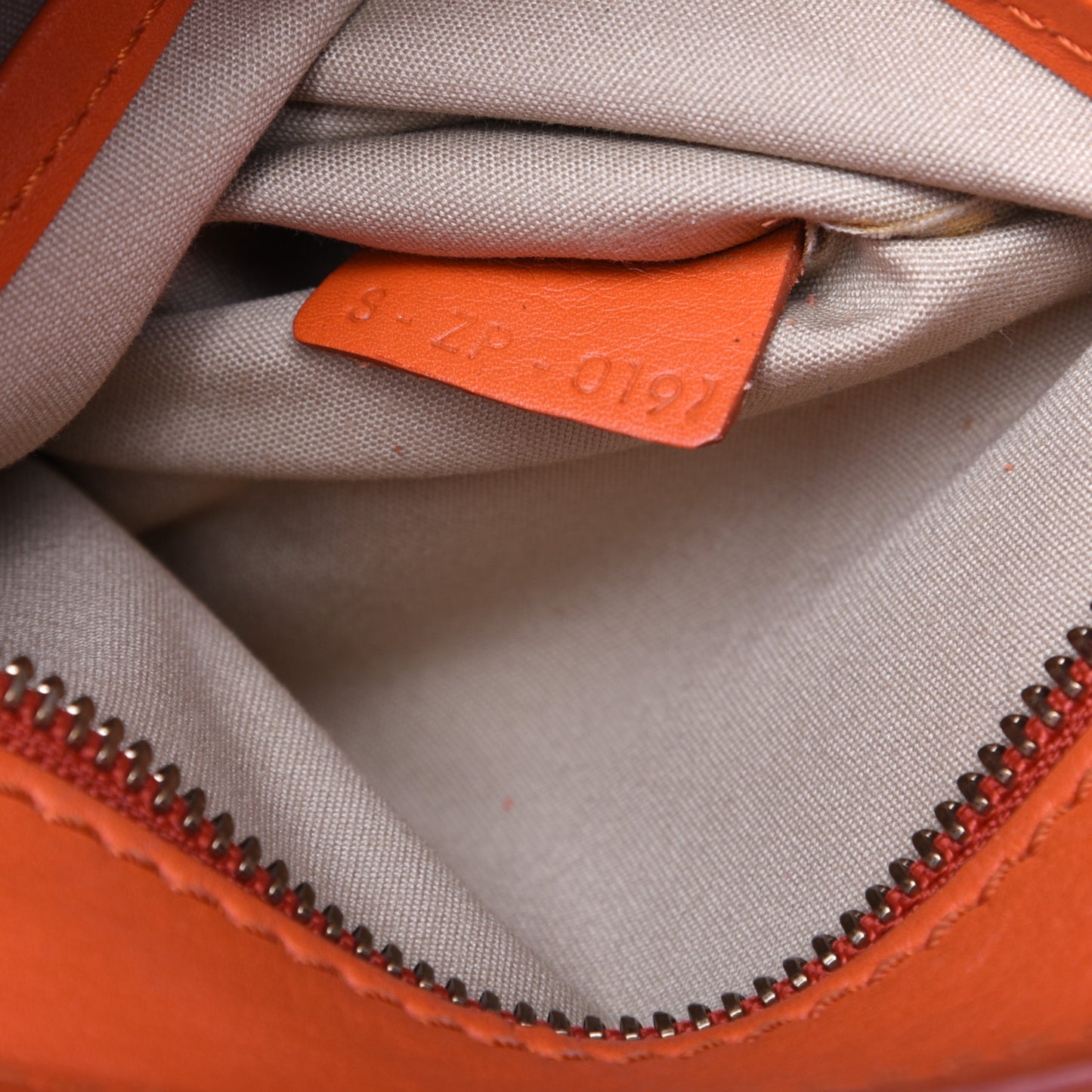 Smooth Calfskin Nano Luggage Orange