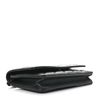 Chanel Lambskin Quilted Wallet On Chain WOC So Black 4 of 15