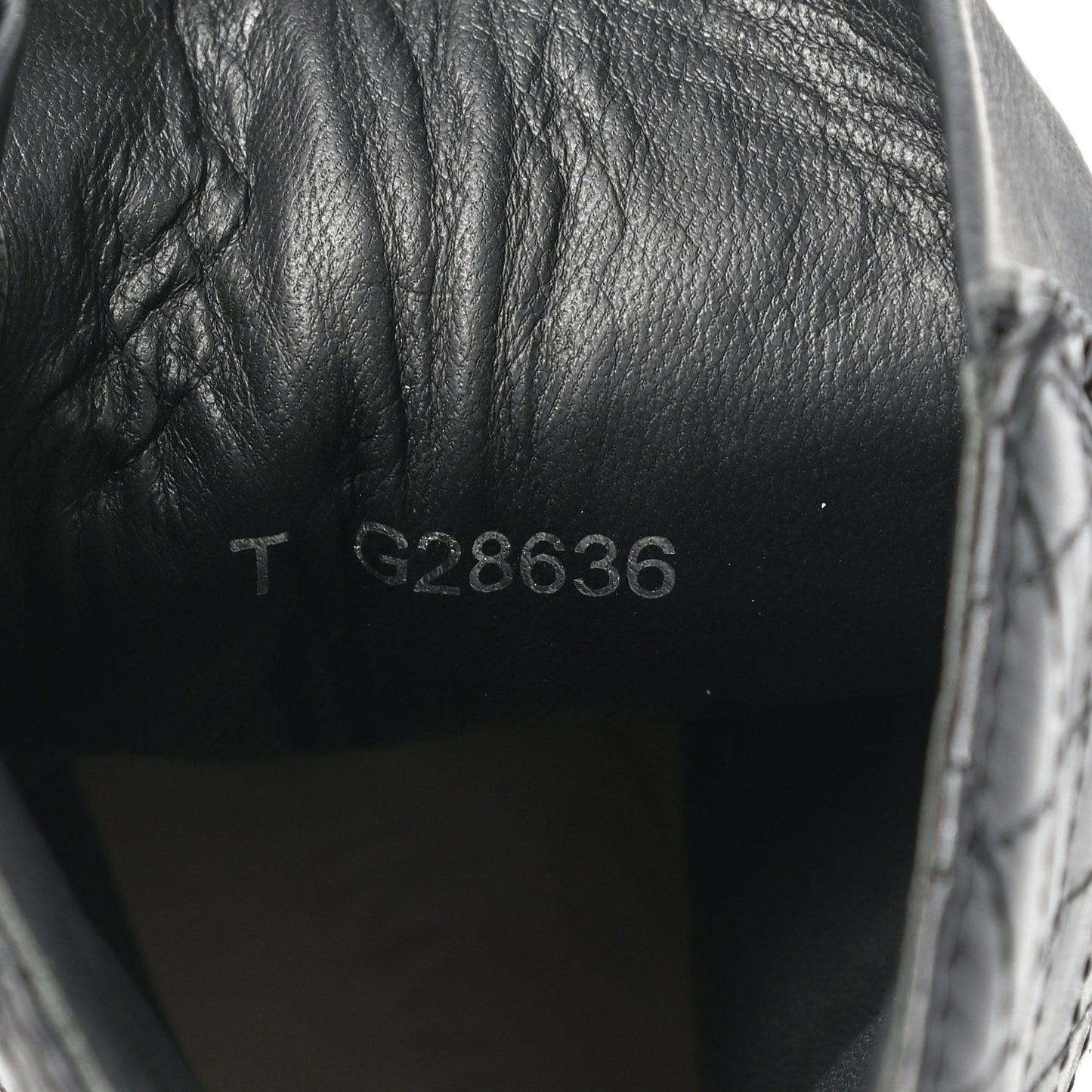 Calfskin Quilted Lace Up Combat Boots 37.5 Black
