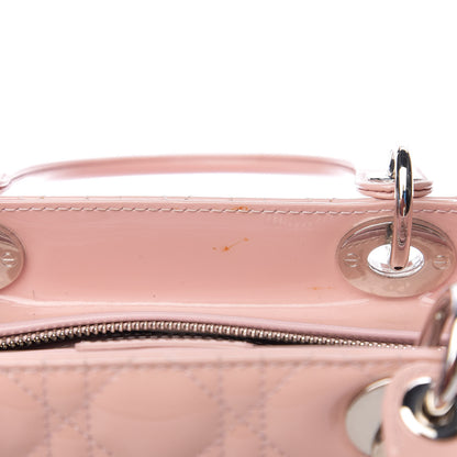 Christian Dior Patent Cannage Medium Lady Dior Rose Clair 7 of 11