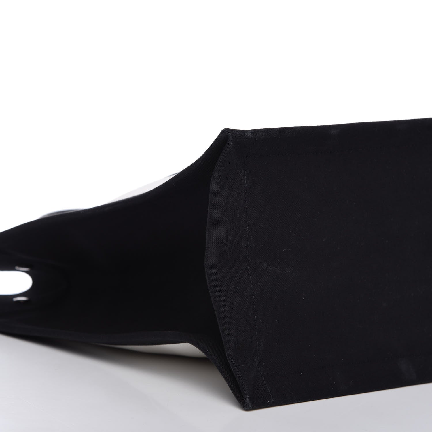 Saint Laurent Canvas Noe Striped Tote Black White 6 of 9