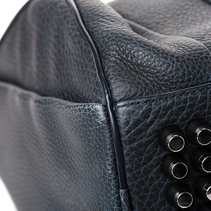 Alexander Wang Pebbled Thermo-Reactive Lambskin Rocco Poseidon Galaxy Blue Silver Hardware 10 of 12