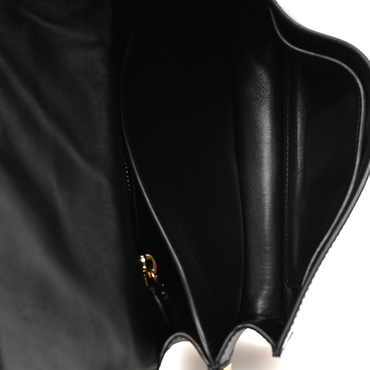 Calfskin Soft Sound Charms Shoulder Bag Black