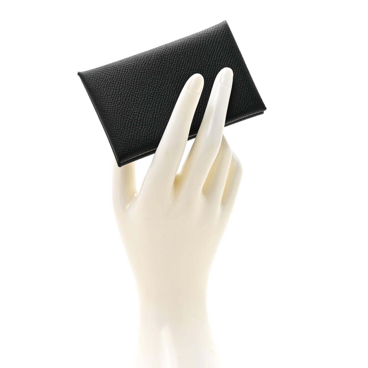 Hermes Epsom Calvi Card Case Black 2 of 8