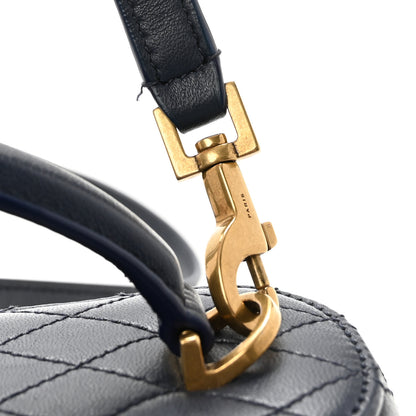 Saint Laurent Lambskin Quilted Mini Gaby Vanity Case Marine 10 of 11