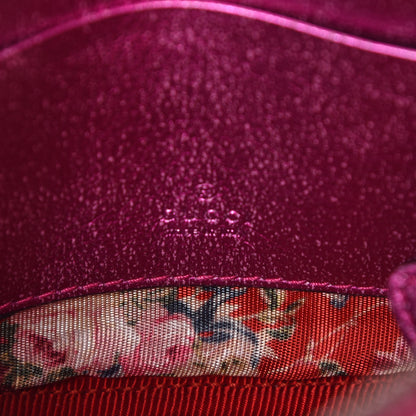 Gucci Laminated Nappa Trapuntata Mini Zumi Shoulder Bag Fuxia 6 of 9