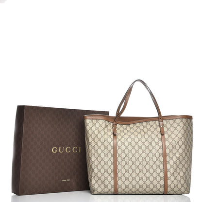 Gucci GG Supreme Monogram Large Nice Tote Brown 7 of 7