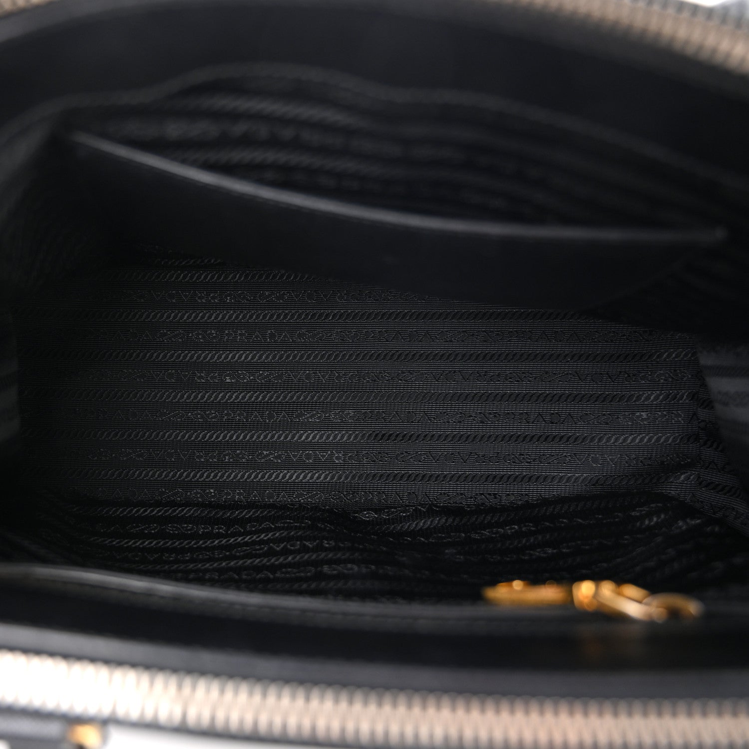 Prada Saffiano Small Galleria Double Zip Tote Black 5 of 9