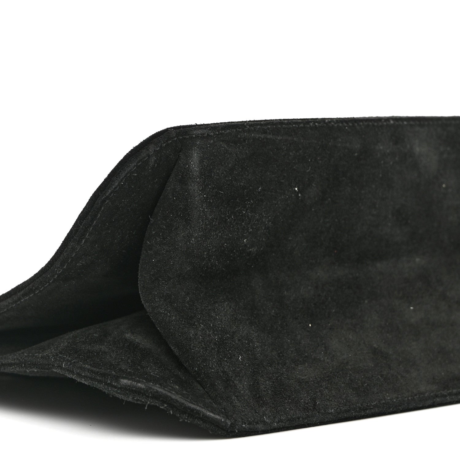 Gucci Suede Logo Shoulder Bag Black 9 of 15