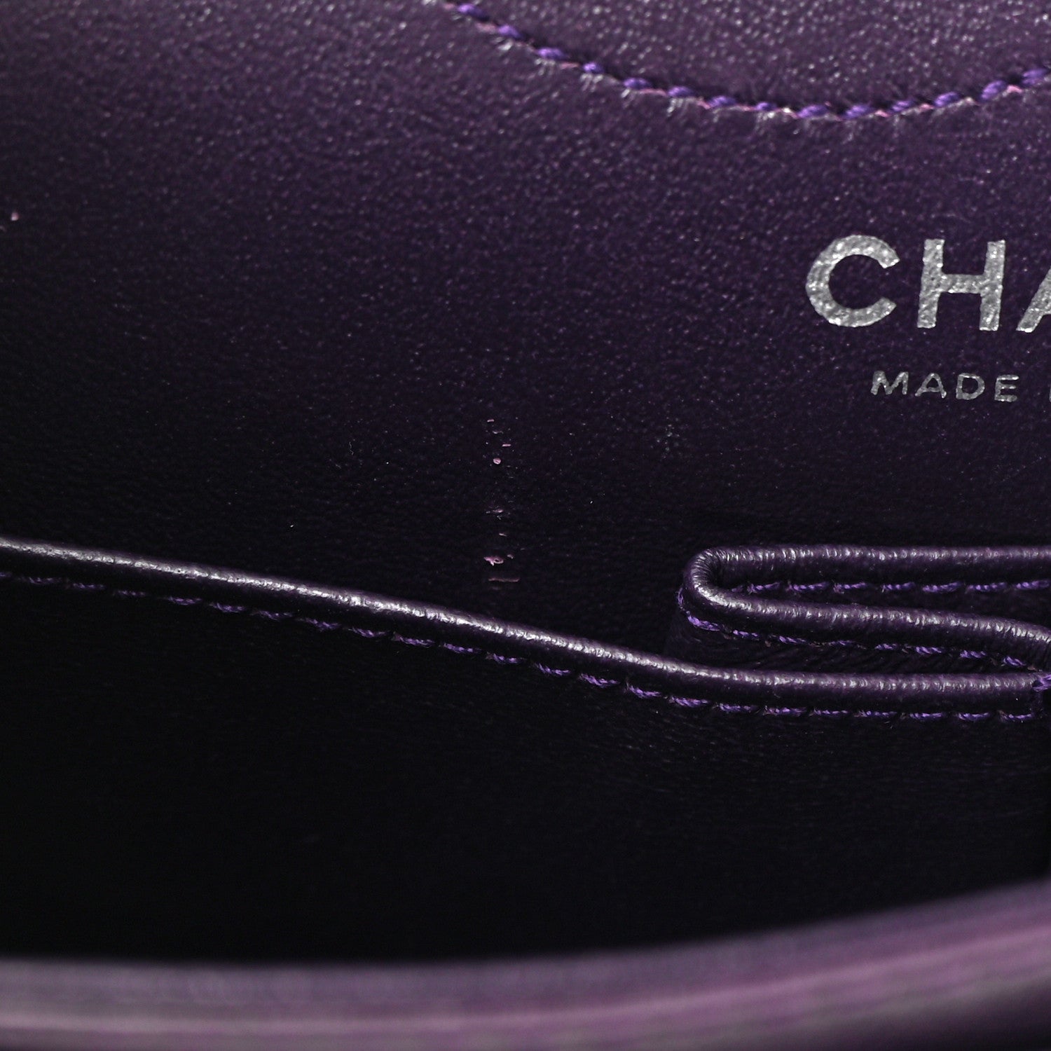 Chanel Distressed Patent Quilted 2.55 Reissue 225 Flap Purple 12 of 12
