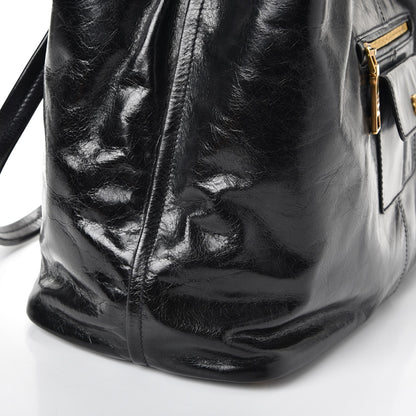 Prada Vitello Shine Tote Nero Black 15 of 15
