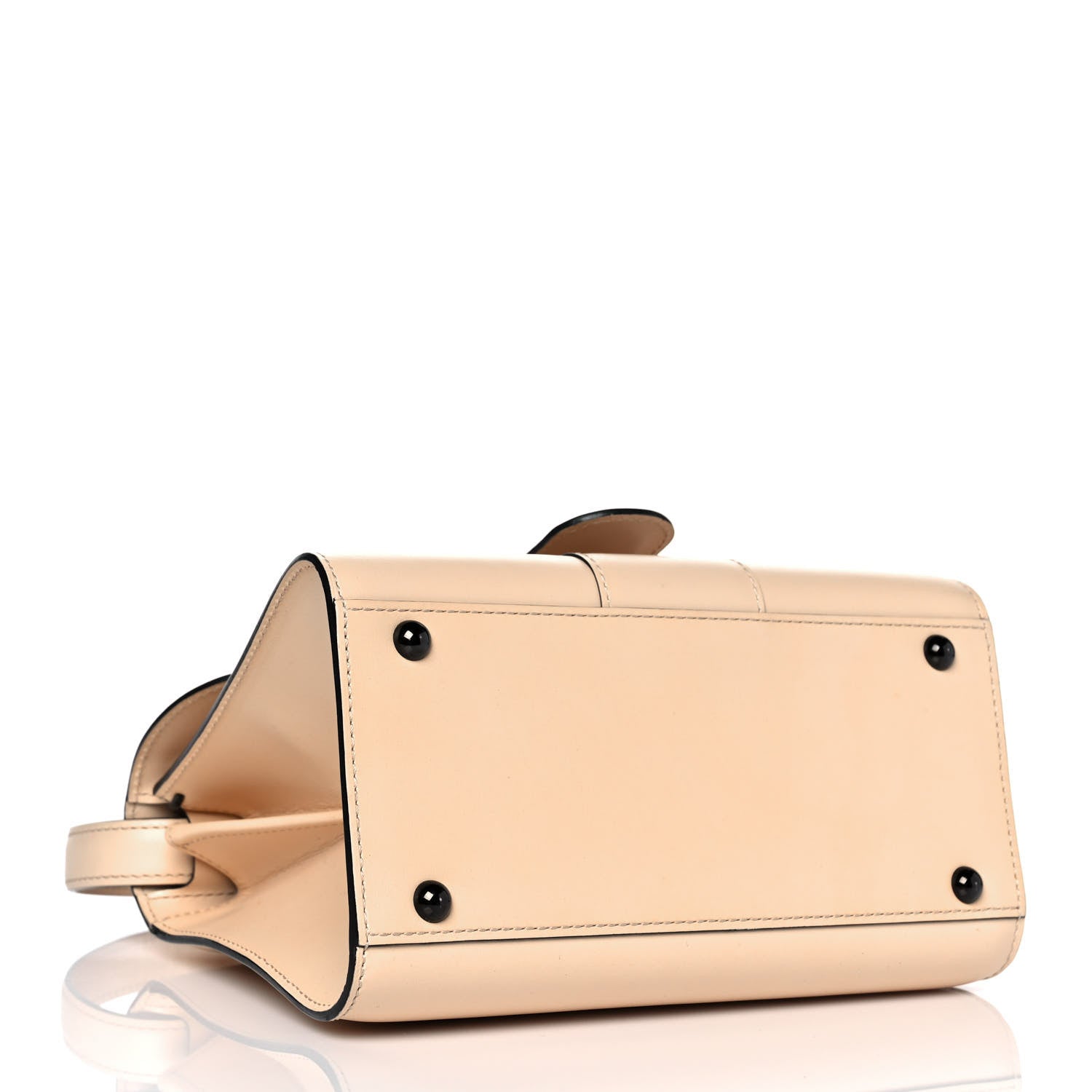 Delvaux Calfskin Mini Brillant Satchel Nude 3 of 9