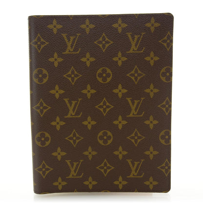 Louis Vuitton Monogram Desk Agenda Cover w Notebook 1 of 8