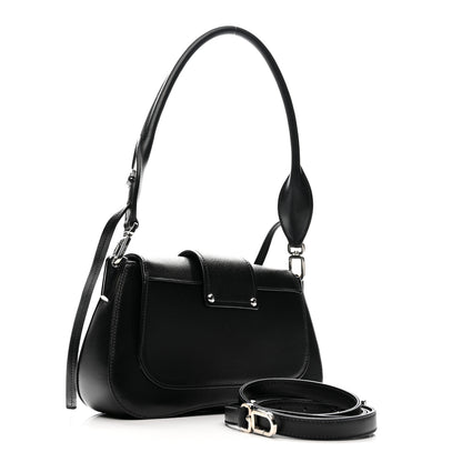 Prada City Calfskin Saffiano Sidonie Shoulder Bag Black 3 of 11