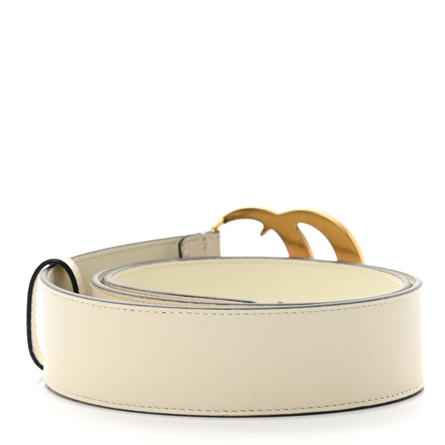 Gucci Calfskin Double G 40mm Belt 85 34 Mystic White 2 of 7