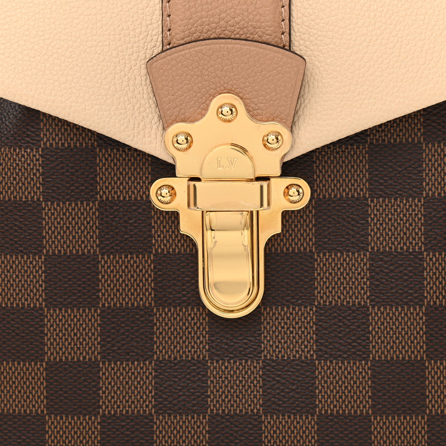 Damier Ebene Clapton Backpack Creme