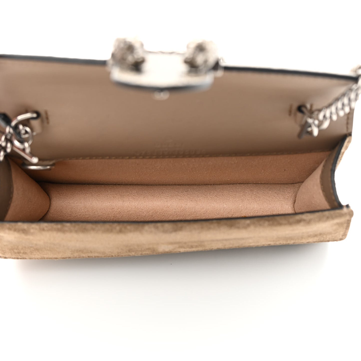 GG Supreme Monogram Super Mini Dionysus Shoulder Bag Taupe