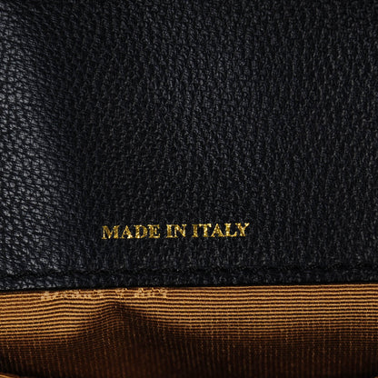 Lanvin Goatskin Trilogy Bowling Bag Midnight Blue 8 of 8