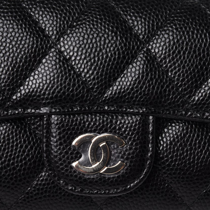 Chanel Caviar Quilted Classic 4 Key Holder Wallet Black 11 of 12