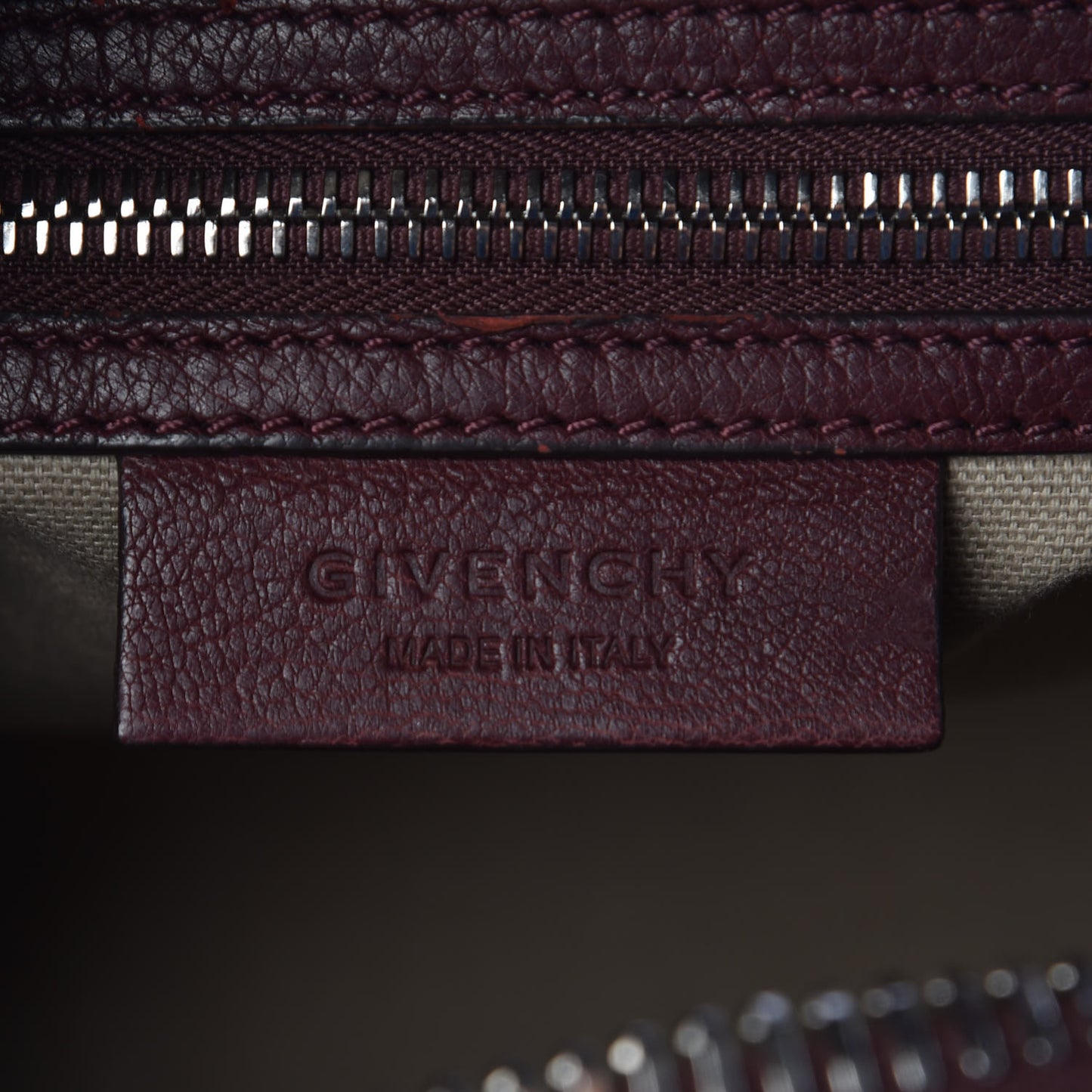 Sugar Goatskin Small Antigona Oxblood