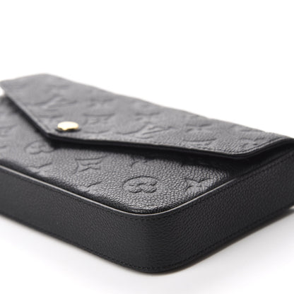 Louis Vuitton Empreinte Pochette Felicie Chain Wallet Black 7 of 11