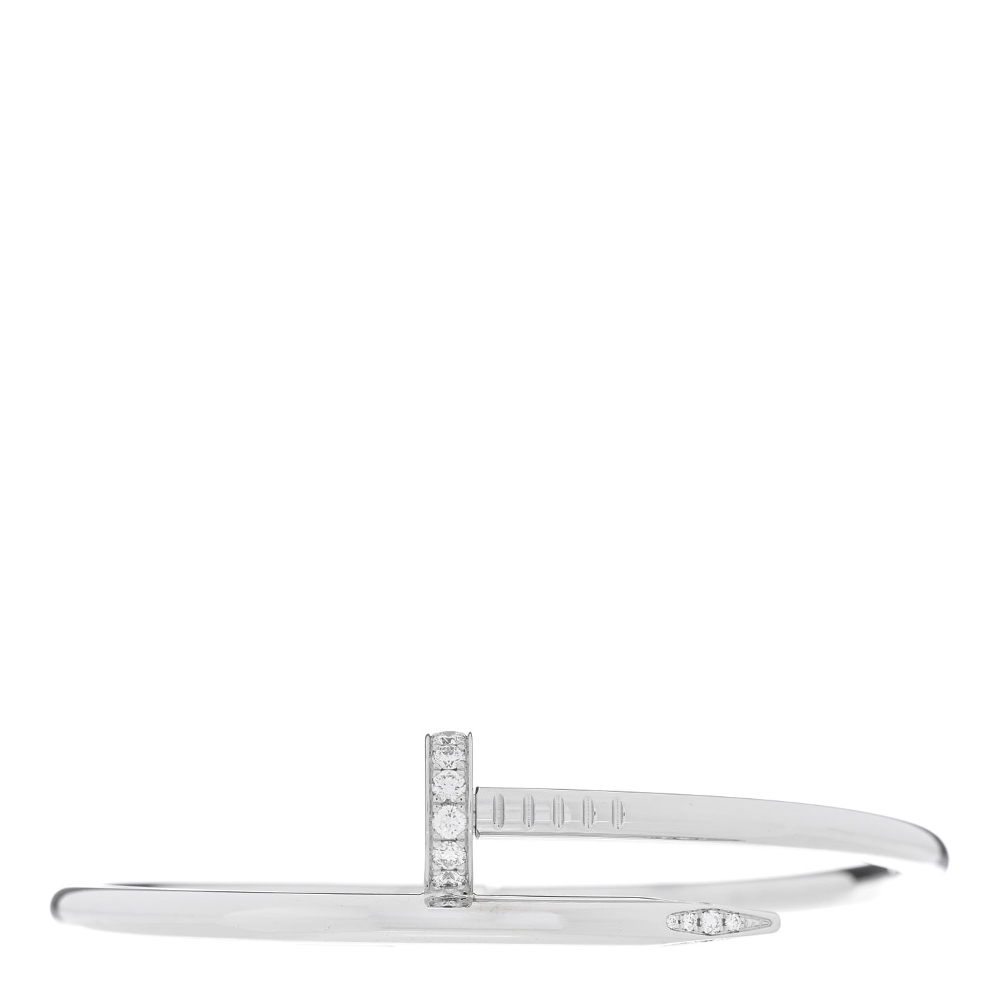 18K White Gold Diamond Juste Un Clou Bracelet 16